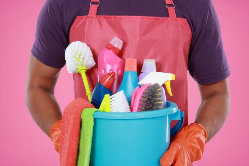 Customer service representative handling a carpet cleaning complaint form