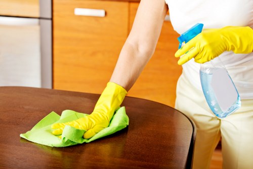 Local SW5 cleaners preparing a property for handover with careful attention to access and timing